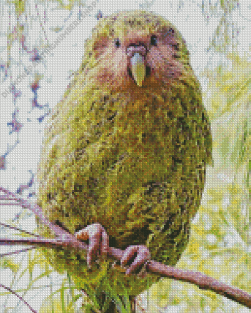 Kakapo Bird On Stick Diamond Painting