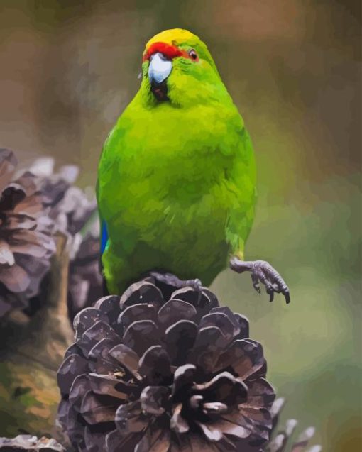 Kakariki Bird Diamond Painting