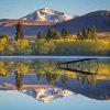 Lake Camp Water Reflection Diamond Painting