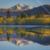 Lake Camp Water Reflection Diamond Painting