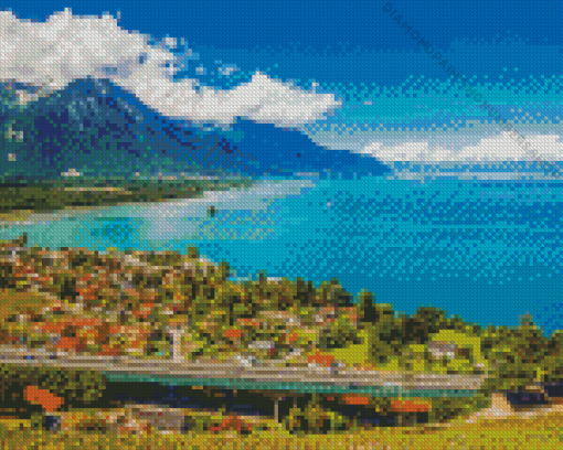 Lake Geneva Switzerland Diamond Painting