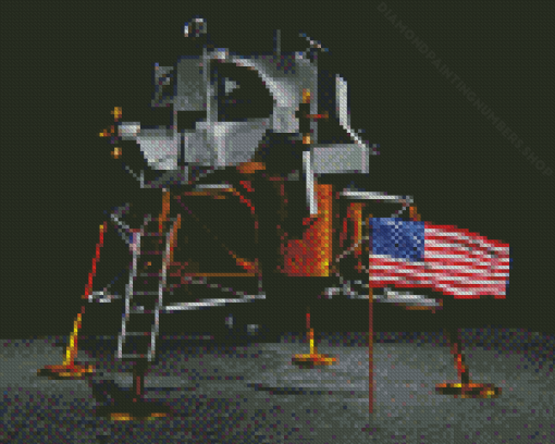 Lunar Module Diamond Painting