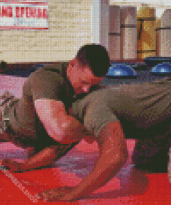 Military Grappling Diamond Painting