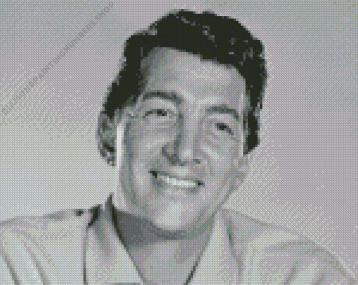 Monochrome Dean Martin Diamond Painting