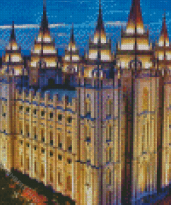 Mormon Temple Utah Diamond Painting