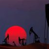 Oil Wells Silhouette Diamond Painting