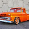 Orange Classic Truck Diamond Painting