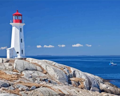 Peggys Cove Lighthouse Diamond Painting