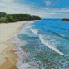 Playa Cocles Beach Seascape Diamond Painting