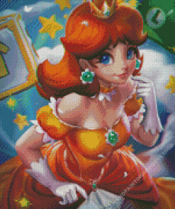 Princess Daisy Super Mario Diamond Painting