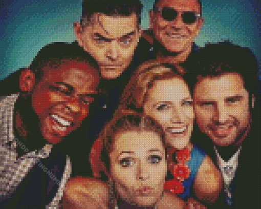 Psych Tv Show Characters Diamond Painting