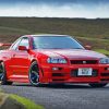 Red R34 Skyline Diamond Painting