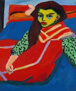 Seated Girl Ernst Ludwig Kirchner Diamond Painting