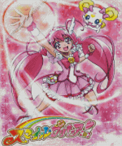 Smile Precure Anime Poster Diamond Painting