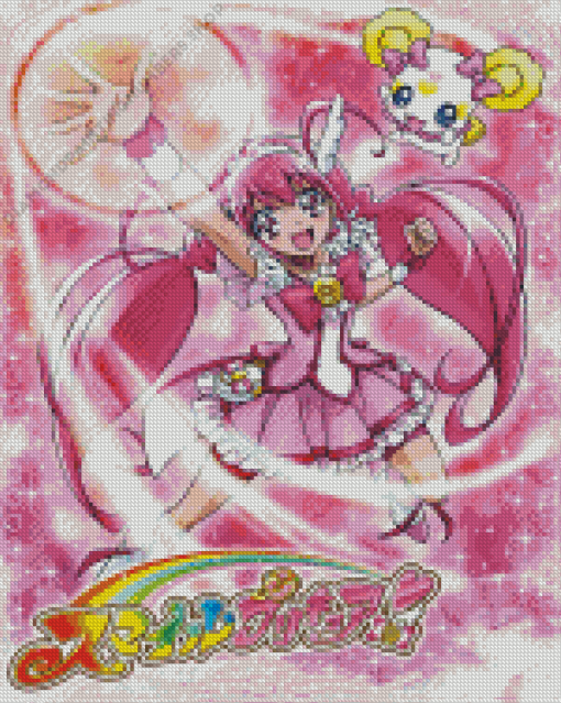 Smile Precure Anime Poster Diamond Painting