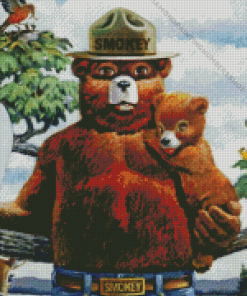 Smokey Bear Diamond Painting