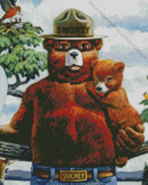 Smokey Bear Diamond Painting