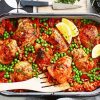 Spanish Food Chicken With Chorizo Rice Diamond Painting