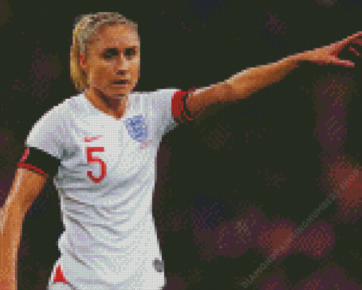 Steph Houghton England Womens Football Diamond Painting