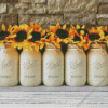 Sunflowers In Jars Diamond Painting