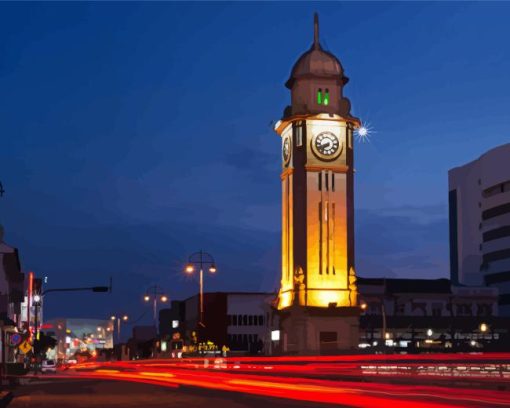 Sungai Petani Clock Tower Diamond Painting