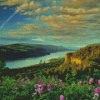 Sunny Columbia River Diamond Painting