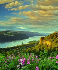 Sunny Columbia River Diamond Painting