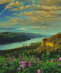 Sunny Columbia River Diamond Painting