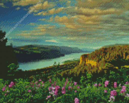 Sunny Columbia River Diamond Painting