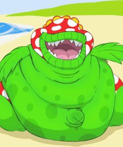 Super Mario Game Petey Piranha Diamond Painting