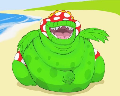 Super Mario Game Petey Piranha Diamond Painting