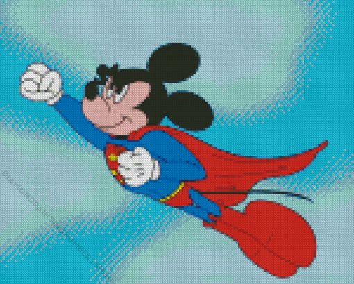 Superman Mickey Mouse Hero Diamond Painting