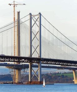 The Forth Road Bridge Scotland Diamond Painting