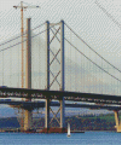 The Forth Road Bridge Scotland Diamond Painting