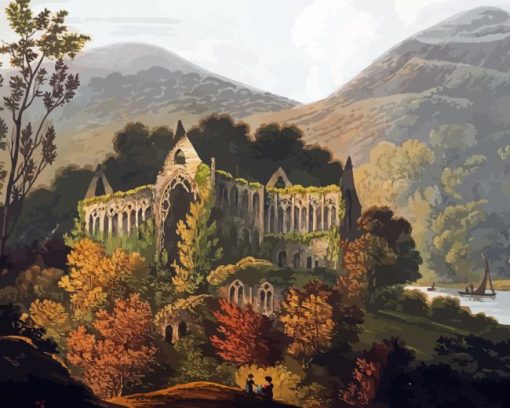 Tintern Abbey Art Diamond Painting