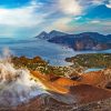 Volcano On The Island Of Vulcano Italy Diamond Painting