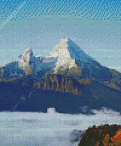 Watzmann Snowy Mountain Diamond Painting