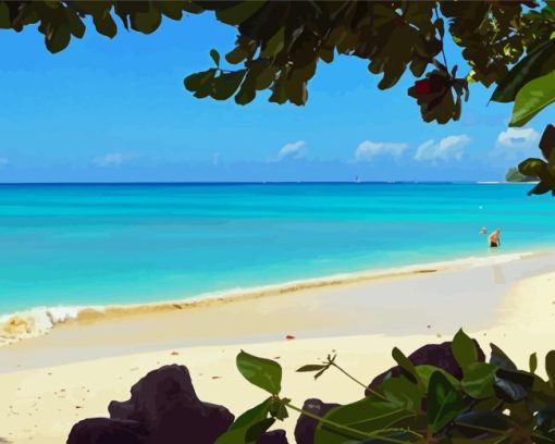 West Coast Barbados Beach Diamond Painting