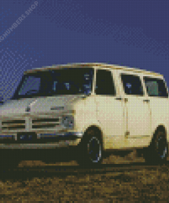 White Bedford Van Diamond Painting