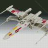 White X Wing Starfighter Diamond Painting