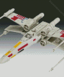 White X Wing Starfighter Diamond Painting