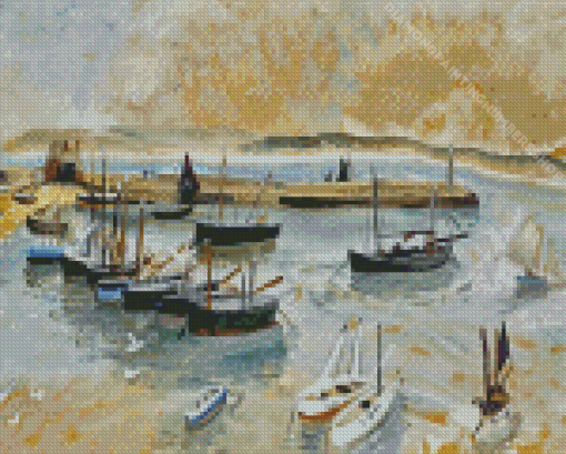 Winifred Icholson St Ives Harbour Diamond Painting