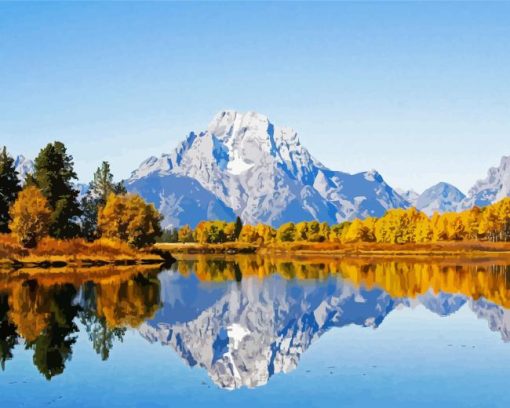 Wyoming Jenny Lake Diamond Painting