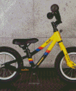 Yellow Small Bike Diamond Painting