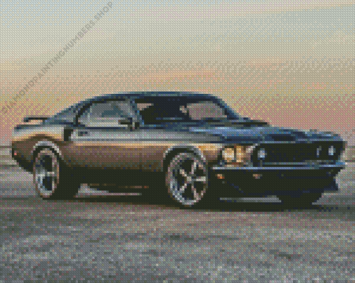 69 Mustang Diamond Painting