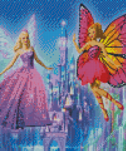 Barbie Mariposa Diamond Painting