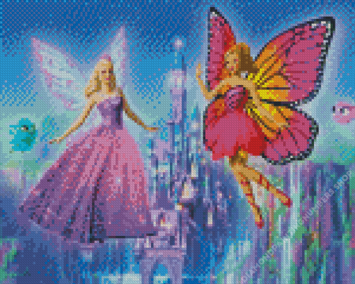 Barbie Mariposa Diamond Painting