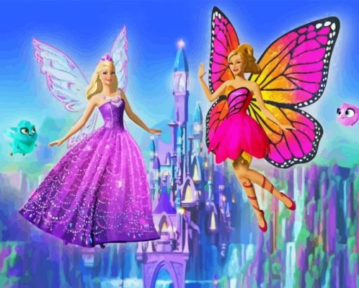 Barbie Mariposa Diamond Painting