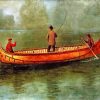 Bierstadt Fishing from a Canoe Diamond Painting