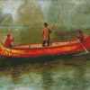 Bierstadt Fishing from a Canoe Diamond Painting